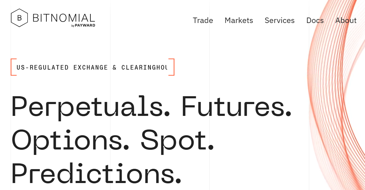 Official Bitnomial visual representing its exchange and derivatives infrastructure
